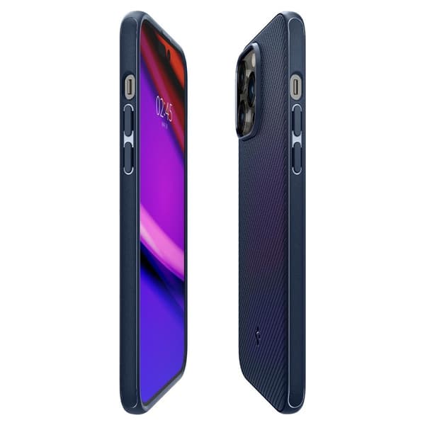 Spigen iPhone 14 Pro Kuori Mag Armor MagFit Navy Blue