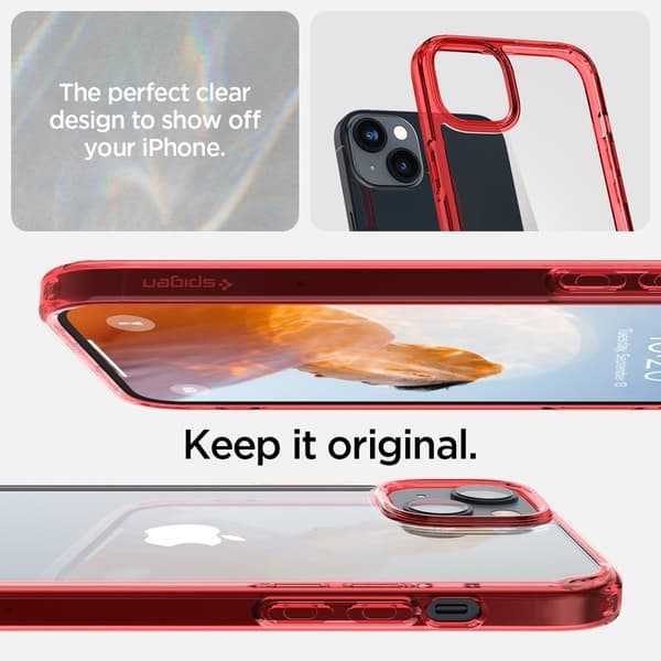 Spigen iPhone 14 Cover Ultra Hybrid Red Crystal