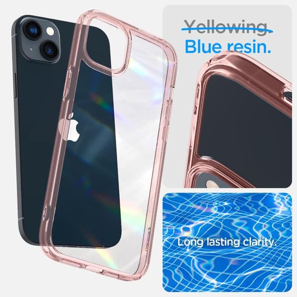 Spigen iPhone 14 Skal Ultra Hybrid Rose Crystal