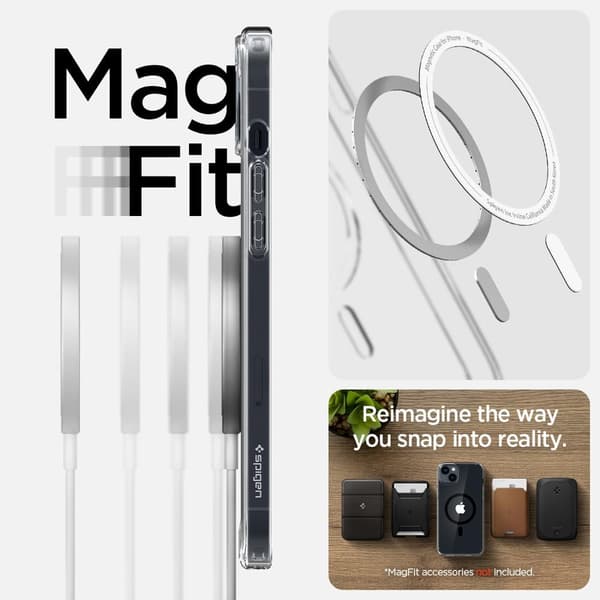 Spigen iPhone 14 Cover Ultra Hybrid MagFit Sort