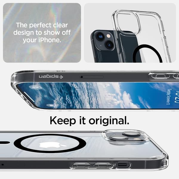 Spigen iPhone 14 Cover Ultra Hybrid MagFit Sort