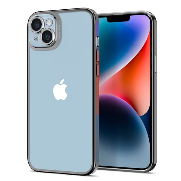 Spigen iPhone 14 Cover Optik Crystal Chrome Gray