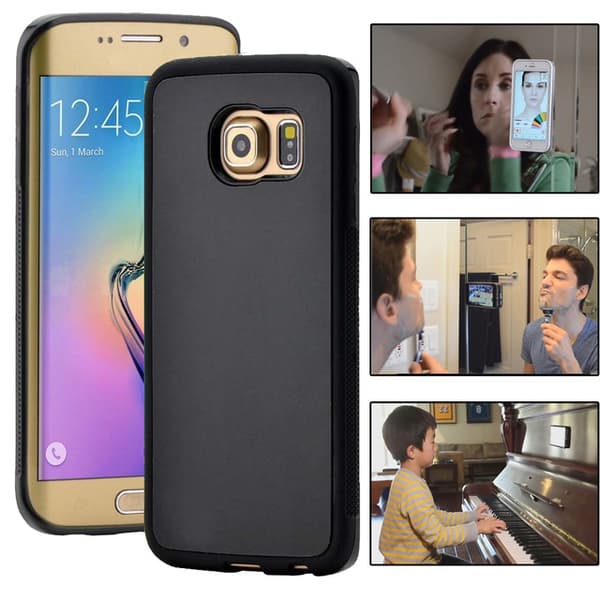 Samsung Galaxy S6 Edge ANTI-GRAVITY KOTELO - MUSTA