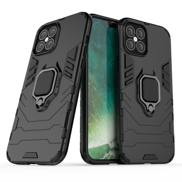 iPhone 12 Pro Max Hybridipanssarirenkaan suojus Kestävä kansi