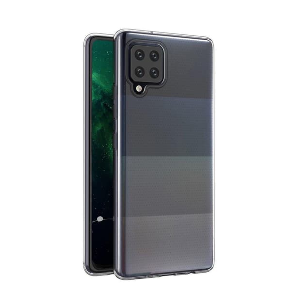 Samsung A12 Kuori läpinäkyvää kumia
