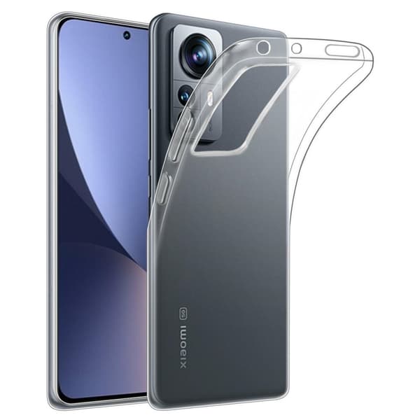 Skal Xiaomi 12 i genomskinligt gummi.