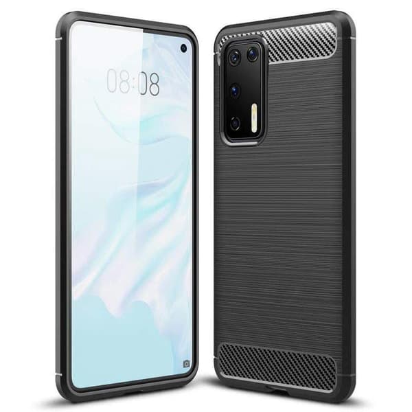 Huawei P40 Shell Rubber i karbonfiberdesign