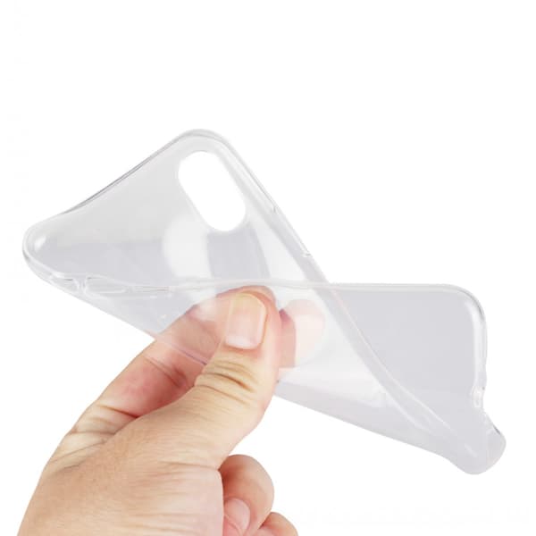 iPhone X/Xs Kuori läpinäkyvää kumia