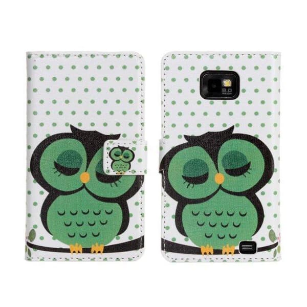 Lommebokveske Samsung S2, PU-skinn, 2 forskjellige modeller
