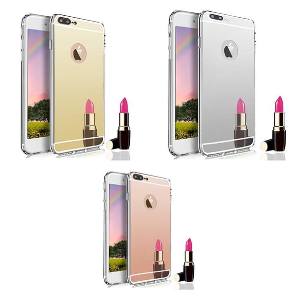 iPhone 7/8 Plus speilblank mykt skall Gull