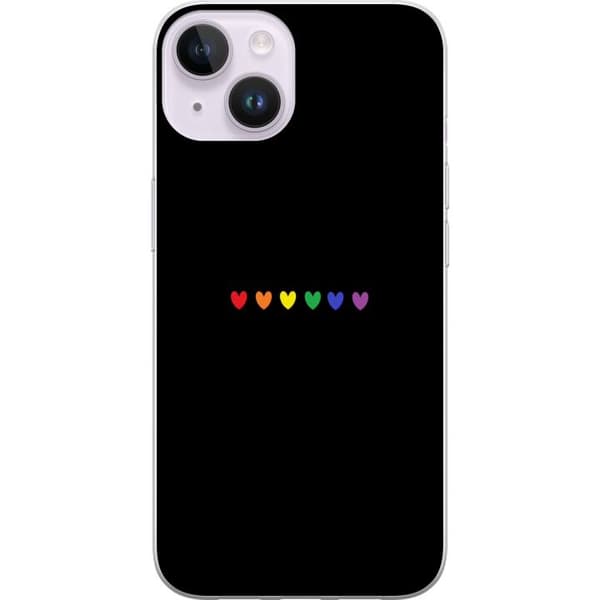 Apple iPhone 14 Skal / Mobilskal - Pride Hearts