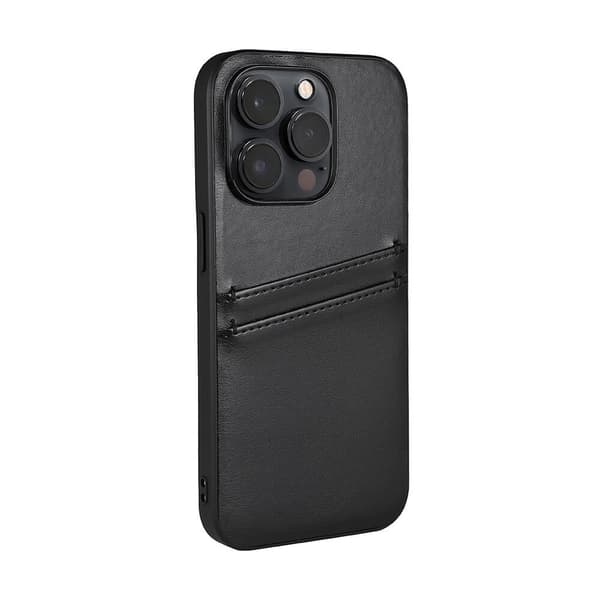 Buffalo iPhone 14 Pro Kuori Backcover with Card Slots Musta