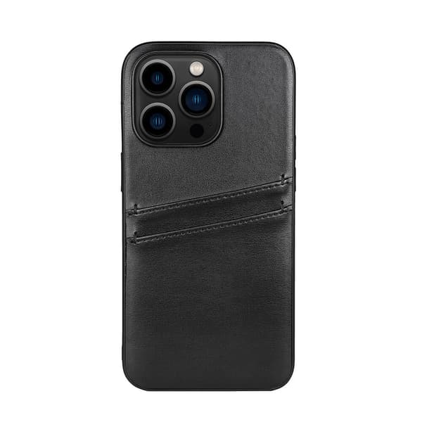 Buffalo iPhone 14 Pro Kuori Backcover with Card Slots Musta