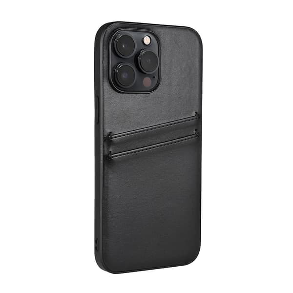 Buffalo iPhone 14 Pro Max Kuori Backcover with Card Slots Musta