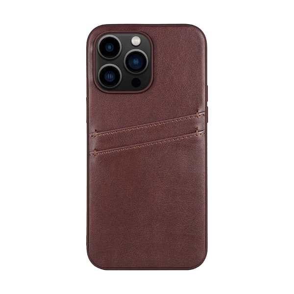 Buffalo iPhone 14 Pro Max Kuori Backcover with Card Slots Ruskea