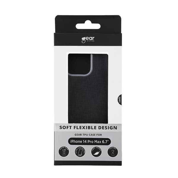 Gear iPhone 14 Pro Max Kuori TPU Case Läpinäkyvä Kirkas
