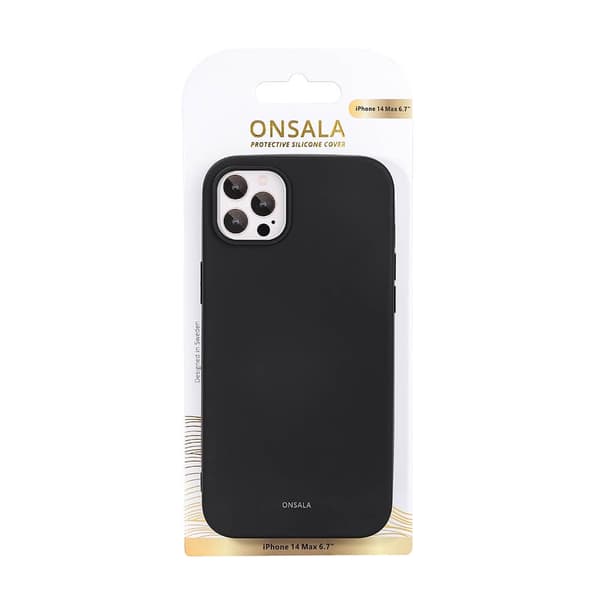 Onsala iPhone 14 Plus Cover Silikone Sort