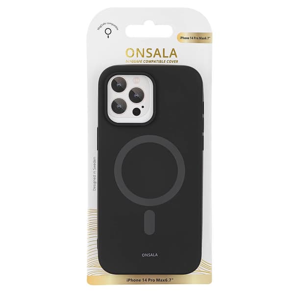 Onsala iPhone 14 Pro Max Skal MagSeries Silicone Svart