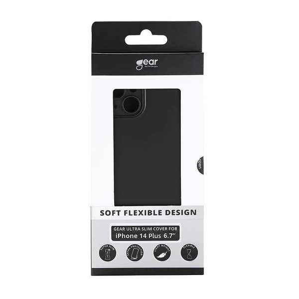 GEAR Mobildeksel Ultraslim Svart - iPhone 14 Plus