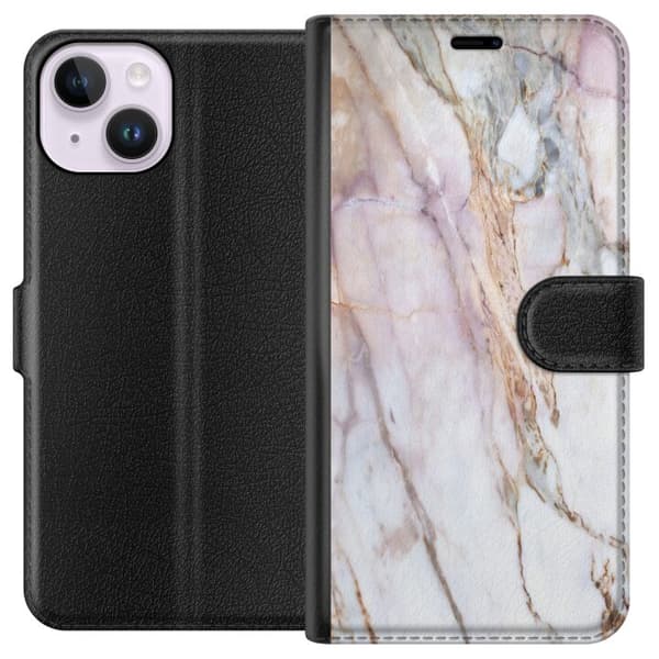 Apple iPhone 14 Tegnebogsetui Marmar