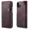 Miniatyrbillede 2 af 3: Wallet 3-kort ægte læder Apple iPhone 14 Plus - Oxeblod