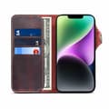 Miniatyrbillede 1 af 3: Wallet 3-kort ægte læder Apple iPhone 14 Plus - Oxeblod