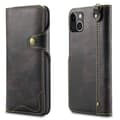 Miniatyrbillede 2 af 3: Wallet 3-kort ægte læder Apple iPhone 14 Plus - Sort