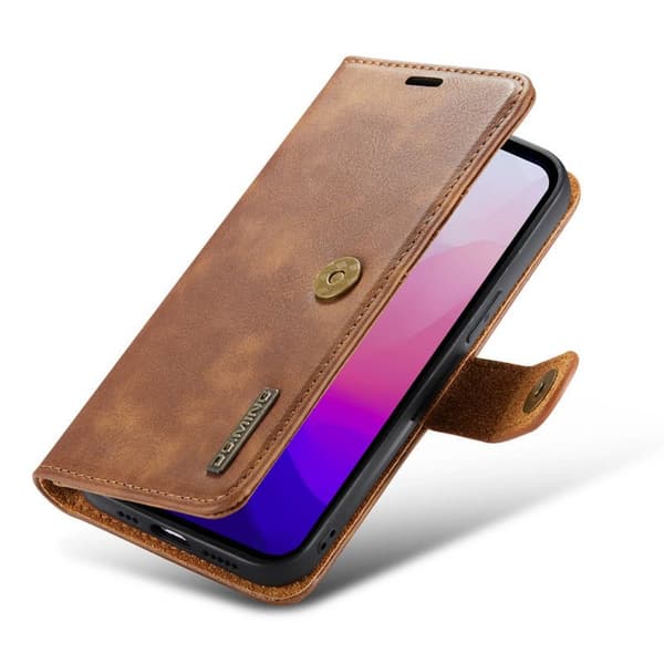 Mobil lommebok DG-Ming 2i1 Apple iPhone 14 Plus - Brun