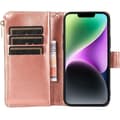 Pikkukuva 2 / 2: Kaksoiskäänto Zipper 9-kortti Apple iPhone 14 Plus - Ruusu