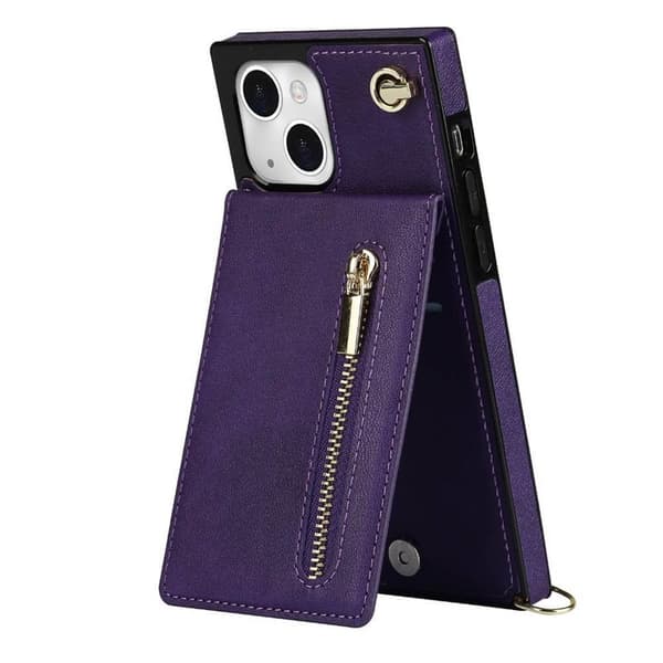 Zipper halskæde etui Apple iPhone 14 - Lilla