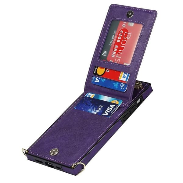 Zipper halskæde etui Apple iPhone 14 - Lilla