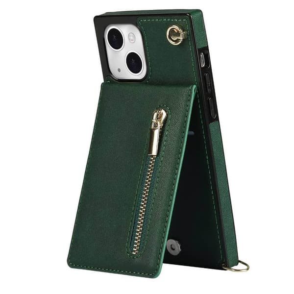 Zipper halskæde etui Apple iPhone 14 Plus - Grøn