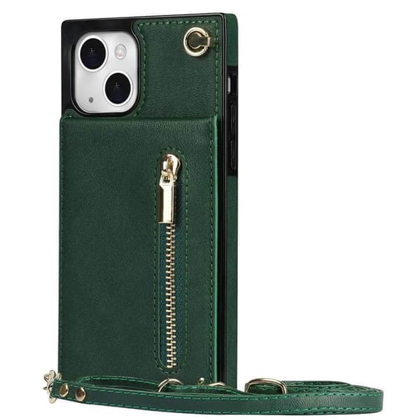 Zipper halskæde etui Apple iPhone 14 Plus - Grøn