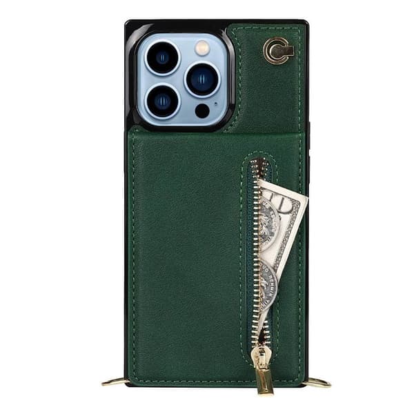 Zipper halskæde etui Apple iPhone 14 Pro - Grøn