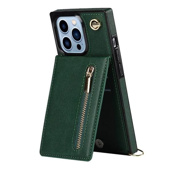 Zipper halskæde etui Apple iPhone 14 Pro - Grøn