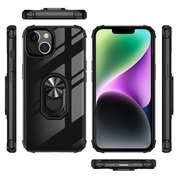 Clear Ring Cover Apple iPhone 14 Plus - Sort