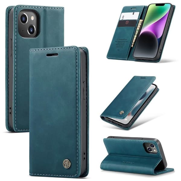 CaseMe Smart Magnet FlipCase Apple iPhone 14 - Blå