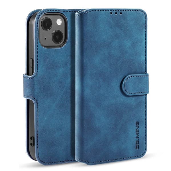 DG-Ming Wallet cover 3-kort Apple iPhone 14 Plus - Blå