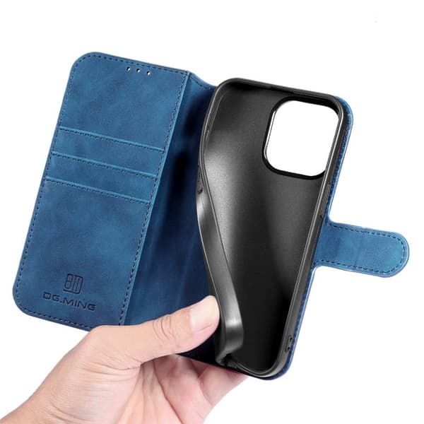 DG-Ming Wallet cover 3-kort Apple iPhone 14 Plus - Blå