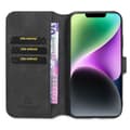 Miniatyrbillede 1 af 5: DG-Ming Wallet cover 3-kort Apple iPhone 14 Plus - Sort