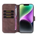 Miniatyrbillede 1 af 3: DG-Ming Wallet cover 3-kort Apple iPhone 14 - Coffe