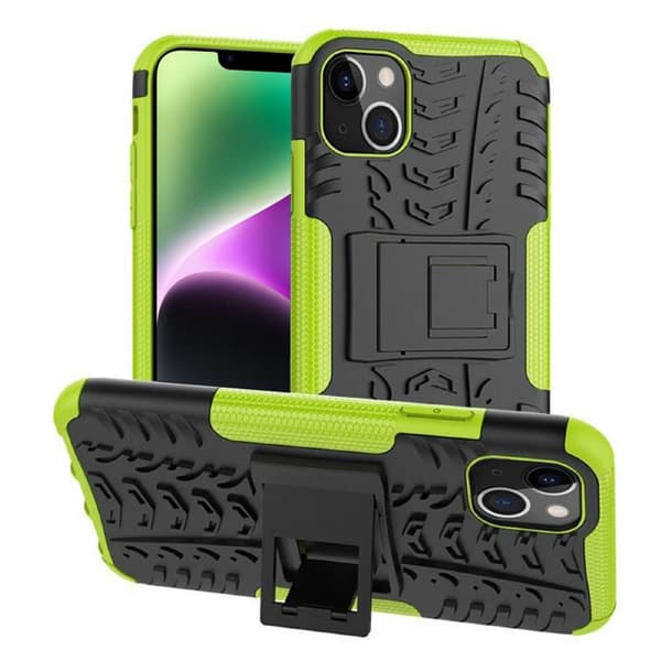 Stødbestandigt cover med stativ Apple iPhone 14 Plus - Grøn
