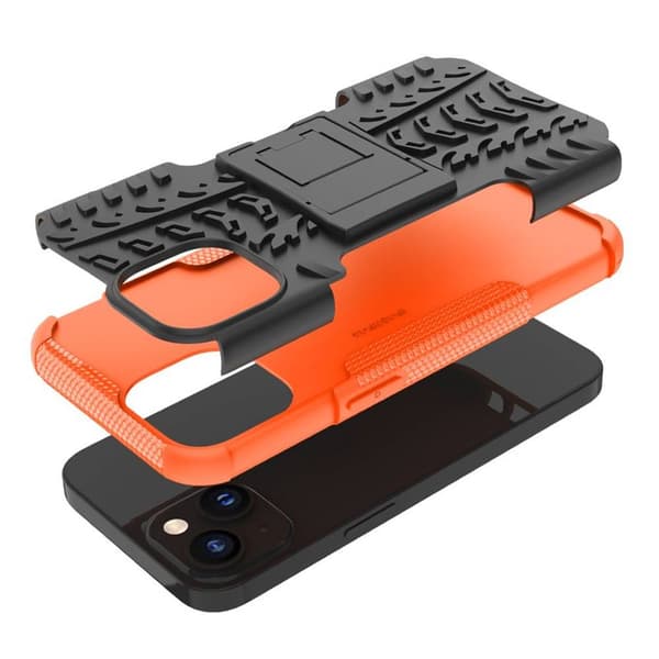 Stødbestandigt cover med stativ Apple iPhone 14 Plus - Orange