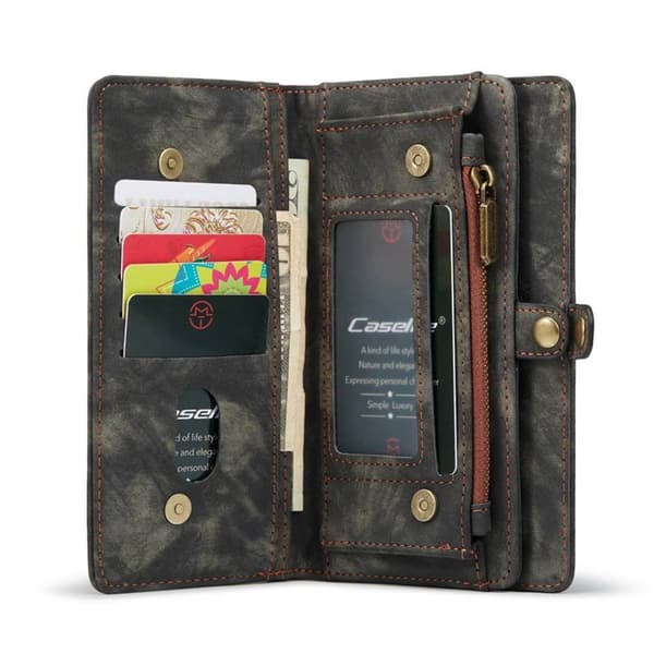 Multi Wallet CaseMe 11-kort Apple iPhone 14 Pro - Sort/Grå
