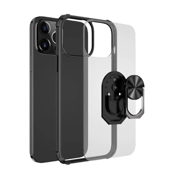 Clear Ring kotelo Apple iPhone 14 Pro Max - Punainen