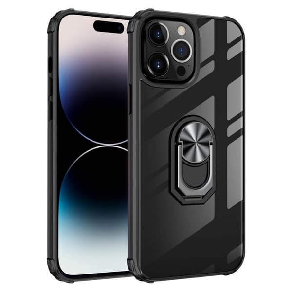 Clear Ring Cover Apple iPhone 14 Pro - Sølv