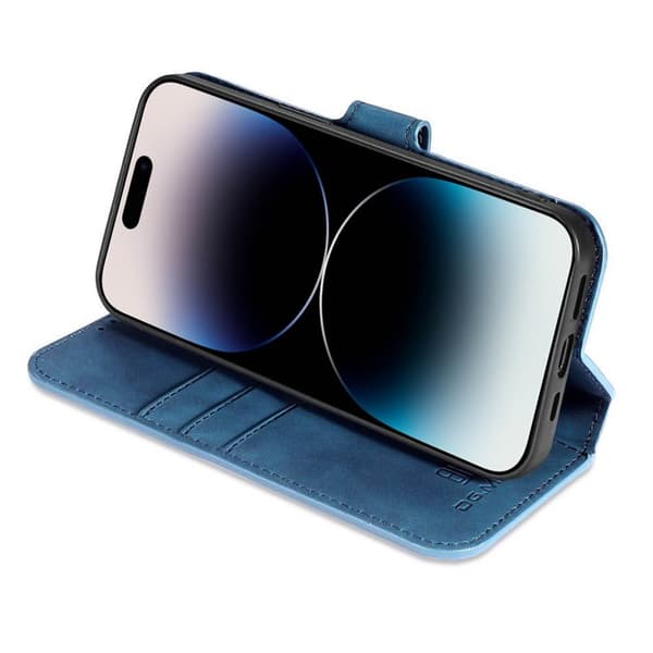 DG-Ming Lommebokdeksel 3-kort Apple iPhone 14 Pro Max - Blå