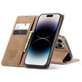 Miniatyrbillede 1 af 2: CaseMe Smart Magnet FlipCase Apple iPhone 14 Pro - Brun