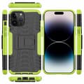 Miniatyrbillede 2 af 4: Stødbestandigt cover med stativ Apple iPhone 14 Pro - Grøn