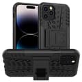 Miniatyrbillede 1 af 4: Stødbestandigt cover med stativ Apple iPhone 14 Pro - Sort